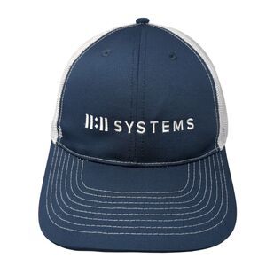 II:II Systems Snapback Trucker Hat Blue One Size Adjustable Mesh Back Zusa Z750